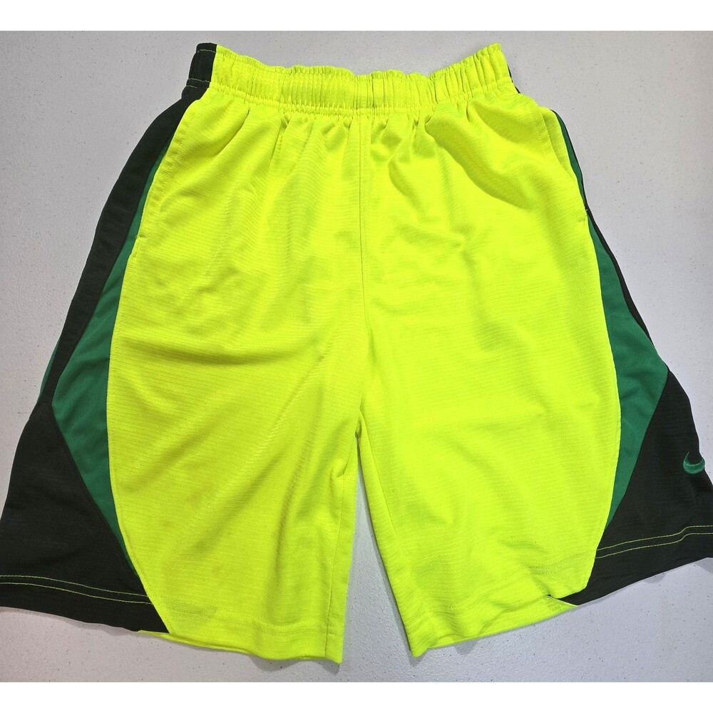 Nike Youth Boys Large Basketball Shorts Standard Neon Yellow, Teal, Black Sports